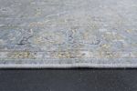 Damara Light Blue and Multi-color Viscose Area Rug 5x8